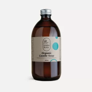 Castile Soap in amber Glass bottle