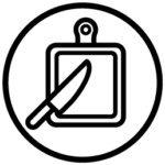 Icon with cuttingboard